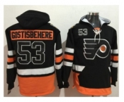 Philadelphia Flyers #53 Shayne Gostisbehere Black Name & Number Pullover NHL Hoodie