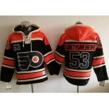 Philadelphia Flyers #53 Shayne Gostisbehere Black Sawyer Hooded Sweatshirt Stitched NHL Jersey