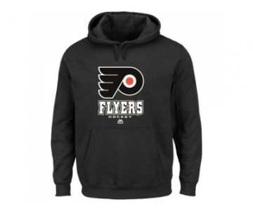 Philadelphia Flyers Majestic Black Big & Tall Critical Victory Pullover Hoodie