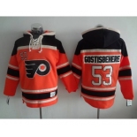 nhl jerseys philadelphia flyers #53 gostisbehere orange-black[pullover hooded sweatshirt]