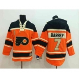 nhl jerseys philadelphia flyers #7 barber orange-black[pullover hooded sweatshirt]