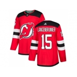 Adidas New Jersey Devils #15 Langenbrunner Red Home Authentic Stitched NHL Jersey