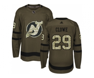 Adidas New Jersey Devils #29 Ryane Clowe Green Salute to Service Stitched NHL Jersey