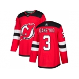 Adidas New Jersey Devils #3 Ken Daneyko Red Home Authentic Stitched NHL Jersey