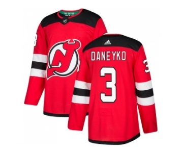 Adidas New Jersey Devils #3 Ken Daneyko Red Home Authentic Stitched NHL Jersey