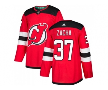 Adidas New Jersey Devils #37 Pavel Zacha Red Home Authentic Stitched NHL Jersey