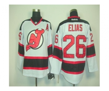 Devils #26 Patrik Elias White Road Stitched NHL Jersey