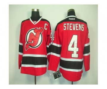 Devils #4 Scott Stevens Red Home Stitched NHL Jersey