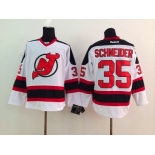 HL New Jersey Devils #35 schneider white Stitched Jerseys