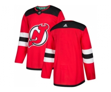 Men Adidas New Jersey Devils Blank Red Authentic Stitched NHL Jersey