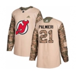 Men's New Jersey Devils #21 Kyle Palmieri Camo 2017 Veterans Day Stitched Hockey Jersey