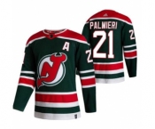 Men's New Jersey Devils #21 Kyle Palmieri Green 2020-21 Reverse Retro Alternate Hockey Jersey