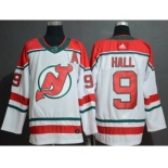 Men's New Jersey Devils #9 Taylor Hall White Alternate Breakaway Hockey Jersey