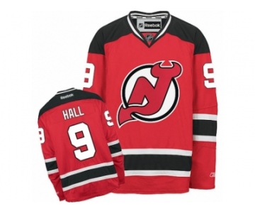 Men's Reebok New Jersey Devils #9 Taylor Hall Authentic Red Home NHL Jersey