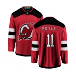 New Jersey Devils #11 Brian Boyle Fanatics Branded Red Home Breakaway Hockey Jersey