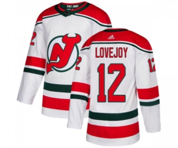 New Jersey Devils #12 Ben Lovejoy Authentic White Alternate Hockey Jersey