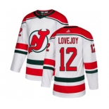 New Jersey Devils #12 Ben Lovejoy Premier White Alternate Hockey Jersey