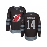 New Jersey Devils #14 Adam Henrique Black 1917-2017 100th Anniversary Stitched NHL Jersey