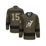 New Jersey Devils #15 Langenbrunner Green Salute to Service Stitched NHL Jersey