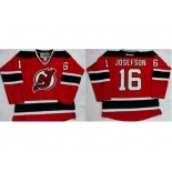 New Jersey Devils #16 Jacob Josefson Red Home Stitched NHL Jersey