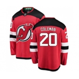 New Jersey Devils #20 Blake Coleman Fanatics Branded Red Home Breakaway Hockey Jersey