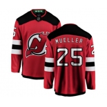 New Jersey Devils #25 Mirco Mueller Fanatics Branded Red Home Breakaway Hockey Jersey