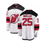 New Jersey Devils #25 Mirco Mueller Fanatics Branded White Away Breakaway Hockey Jersey