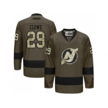 New Jersey Devils #29 Ryane Clowe Green Salute to Service Stitched NHL Jersey