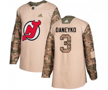 New Jersey Devils #3 Ken Daneyko Authentic Camo Veterans Day Practice Hockey Jersey