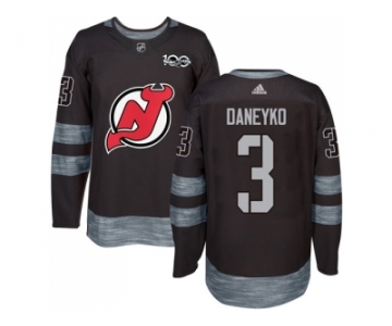 New Jersey Devils #3 Ken Daneyko Black 1917-2017 100th Anniversary Stitched NHL Jersey