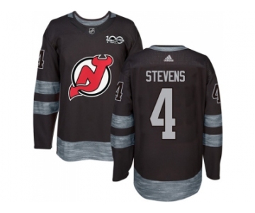 New Jersey Devils #4 Scott Stevens Black 1917-2017 100th Anniversary Stitched NHL Jersey