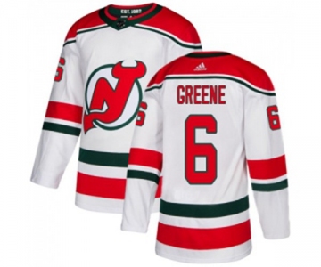 New Jersey Devils #6 Andy Greene Authentic White Alternate Hockey Jersey