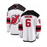 New Jersey Devils #6 Andy Greene Fanatics Branded White Away Breakaway Hockey Jersey