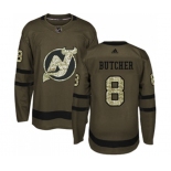 New Jersey Devils #8 Will Butcher Authentic Green Salute to Service Hockey Jersey