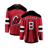 New Jersey Devils #8 Will Butcher Fanatics Branded Red Home Breakaway Hockey Jersey