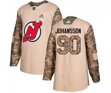 New Jersey Devils #90 Marcus Johansson Authentic Camo Veterans Day Practice Hockey Jersey