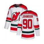 New Jersey Devils #90 Marcus Johansson Authentic White Alternate Hockey Jersey