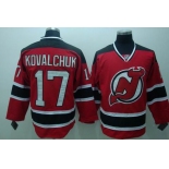 nhl devils #17 kovalchuk red