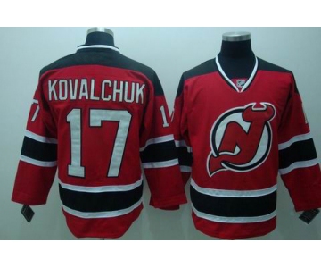 nhl devils #17 kovalchuk red