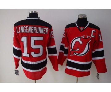 nhl devils langenbrunner #15 red