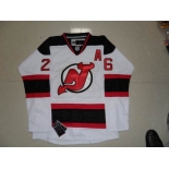 nhl jersey devils #26 elias white