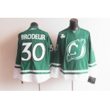 nhl jerseys new jersey devils #30 brodeur green