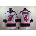 nhl jerseys new jersey devils #4 stevens white