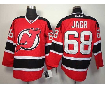 nhl jerseys new jersey devils #68 jagr red