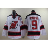 nhl jerseys new jersey devils #9 parise white