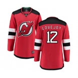 Women New Jersey Devils #12 Ben Lovejoy Fanatics Branded Red Home Breakaway Hockey Jersey