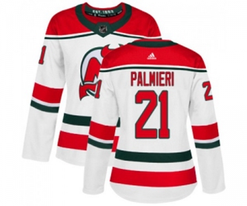 Women New Jersey Devils #21 Kyle Palmieri Authentic White Alternate Hockey Jersey