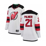 Women New Jersey Devils #21 Kyle Palmieri Fanatics Branded White Away Breakaway Hockey Jersey