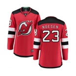 Women New Jersey Devils #23 Stefan Noesen Fanatics Branded Red Home Breakaway Hockey Jersey