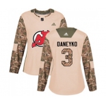 Women New Jersey Devils #3 Ken Daneyko Authentic Camo Veterans Day Practice Hockey Jersey